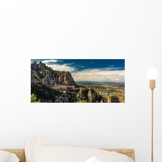 Montserrat Monastery Mountains Wall Decal