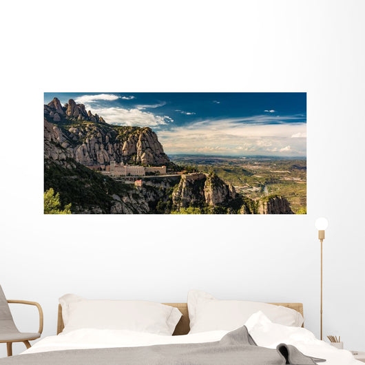 Montserrat Monastery Mountains Wall Decal