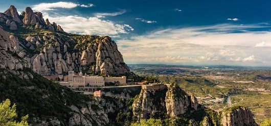 Montserrat Monastery Mountains Wall Decal