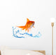 Gold fish. Isolation on white Wall Decal
