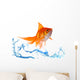 Gold fish. Isolation on white Wall Decal