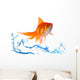 Gold fish. Isolation on white Wall Decal