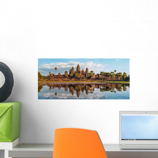 Ancient Khmer Architecture Panorama Wall Decal