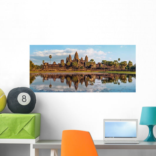 Ancient Khmer Architecture Panorama Wall Decal
