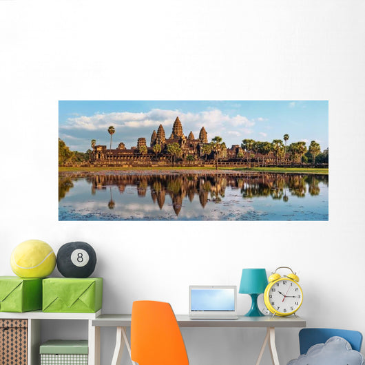 Ancient Khmer Architecture Panorama Wall Decal