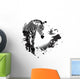 Grungy Zebra Wall Decal