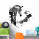Grungy Zebra Wall Decal