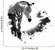 Grungy Zebra Wall Decal