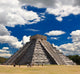 The temples of chichen itza temple in Mexico Wall Mural