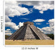 The temples of chichen itza temple in Mexico Wall Mural
