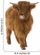 Young Highland Cow Wall Decal