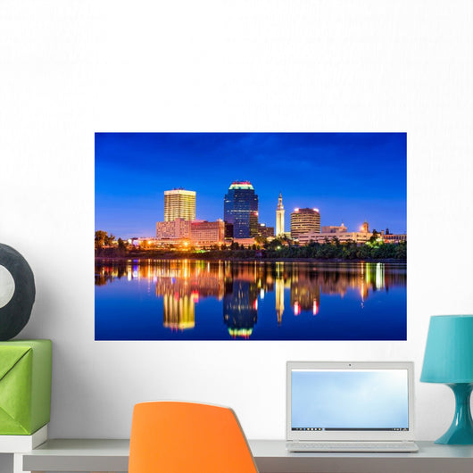 Springfield Massachusetts Skyline Wall Decal