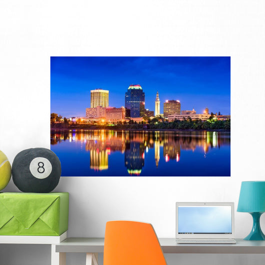 Springfield Massachusetts Skyline Wall Decal