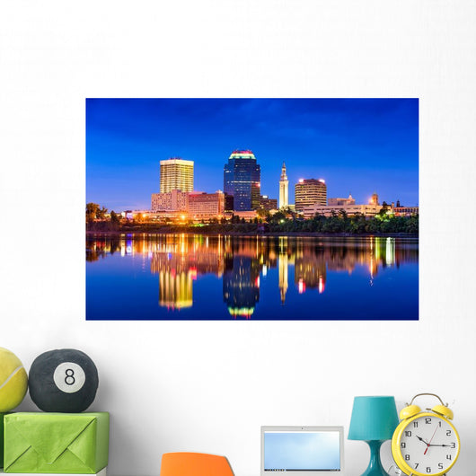 Springfield Massachusetts Skyline Wall Decal