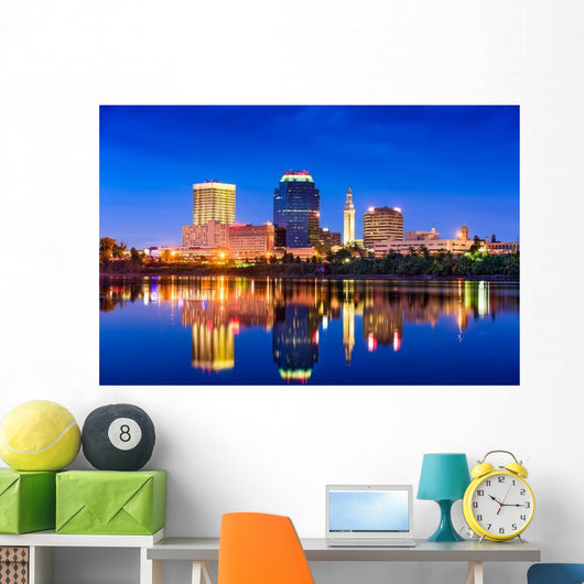 Springfield Massachusetts Skyline Wall Decal
