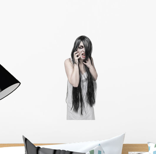 Angry Mystical Halloween Ghost Wall Decal