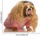 Funny Dog Dressed in Drag Wall Decal