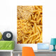 Four different kinds of italian pasta. Food background. Wall Mural