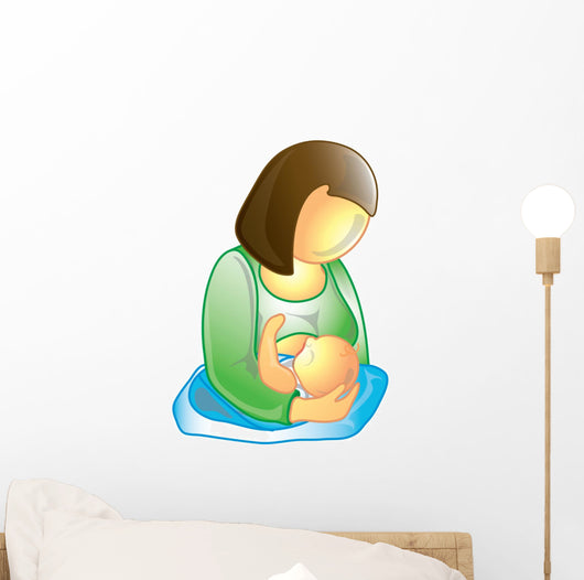 Breastfeeding icon Wall Decal