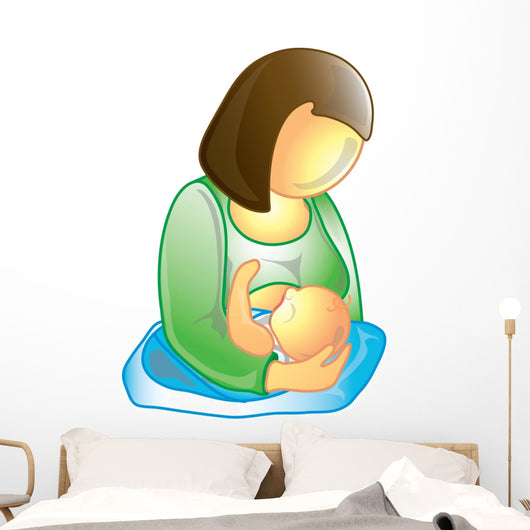 Breastfeeding icon Wall Decal