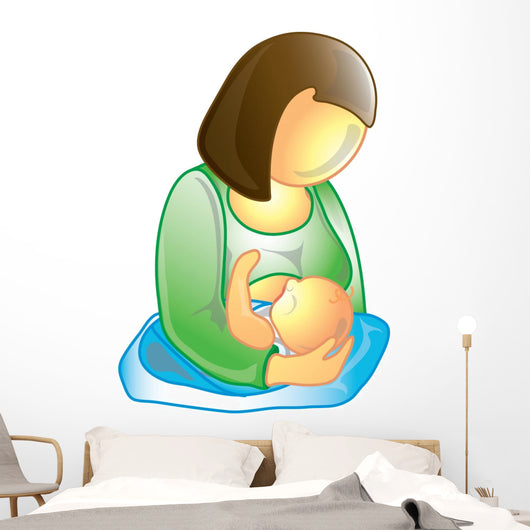 Breastfeeding icon Wall Decal