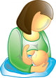 Breastfeeding icon Wall Decal