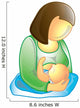 Breastfeeding icon Wall Decal