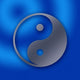 Yin and Yang - stainless steel - sheet metal hole - design Wall Mural