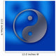 Yin and Yang - stainless steel - sheet metal hole - design Wall Mural