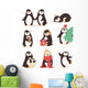 Penguin Set Vector Characters Wall Decal
