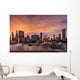 Chicago Skyline Sunset Wall Decal