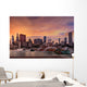 Chicago Skyline Sunset Wall Decal