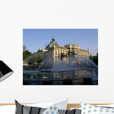 Karlsplatz Stachus Wall Decal shown on a wall