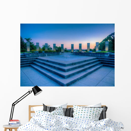 Annapolis WWII Memorial at Night Wall Decal