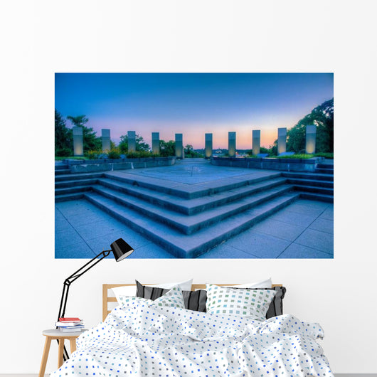 Annapolis WWII Memorial at Night Wall Decal