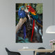 macaw parrots Wall Mural
