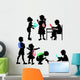 Silhouettes of school children Wall Decal