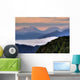 Mountains Covered with Fog Wall Decal