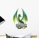 Green Fantasy Dragon Wall Decal