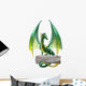 Green Fantasy Dragon Wall Decal