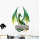 Green Fantasy Dragon Wall Decal