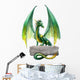 Green Fantasy Dragon Wall Decal