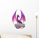 Purple Fantasy Dragon Wall Decal