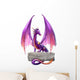 Purple Fantasy Dragon Wall Decal