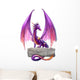 Purple Fantasy Dragon Wall Decal