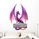 Purple Fantasy Dragon Wall Decal