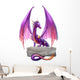 Purple Fantasy Dragon Wall Decal