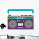 Cartoon Classic 80s Boombox Wall Decal