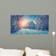 Winter Panorama Road through Wall Decal