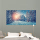 Winter Panorama Road through Wall Decal